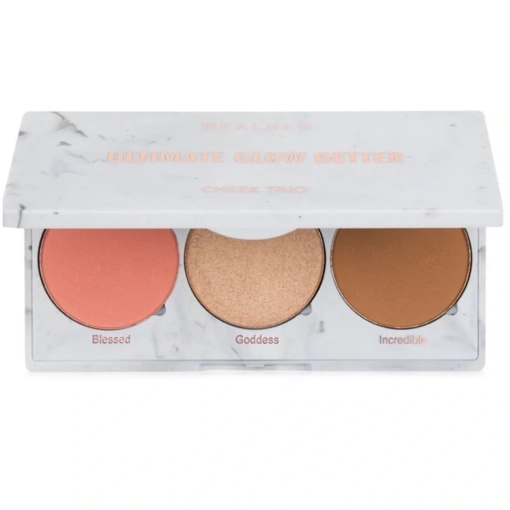 RealHer Ultimate Glow Getter Cheek Trio - Peach, Gold, Bronze